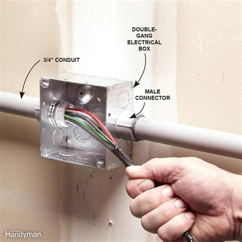 electric wiring power outlet switch junction box conduit|metal junction box wire.